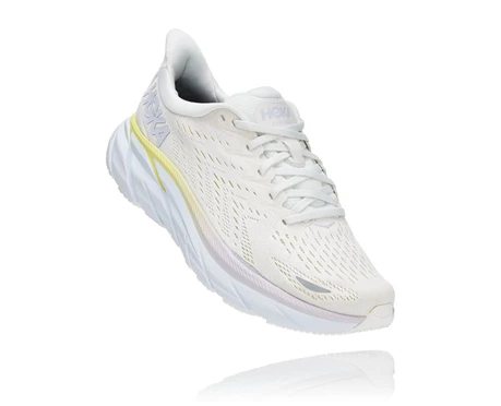 White Men's Hoka Clifton 8 Running Shoes | 9307124-XH