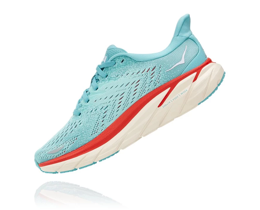 Blue Men's Hoka Clifton 8 Road Running Shoes | 3715296-HD