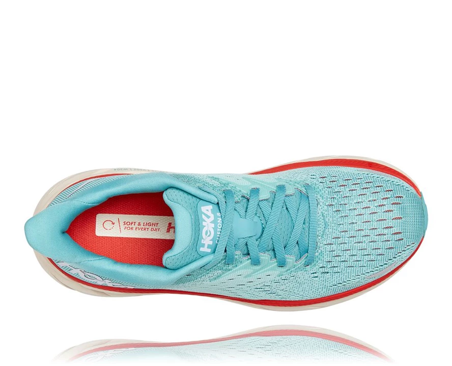 Blue Men's Hoka Clifton 8 Running Shoes | 6437895-KX