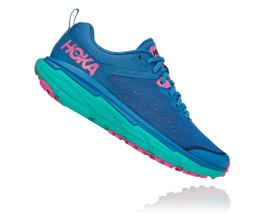 Blue Women's Hoka Challenger Atr 6 Running Shoes | 4081639-TI