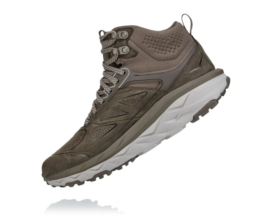 Brown Men's Hoka Challenger Mid Gore-tex Hiking Shoes | 0627198-RD