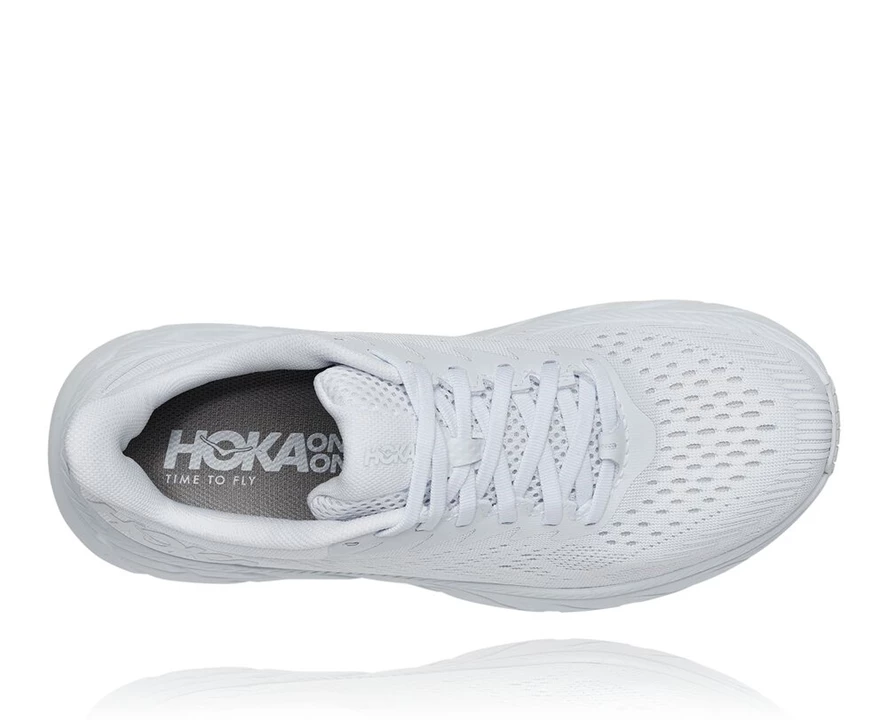 White Men's Hoka Clifton 7 Road Running Shoes | 9483721-CX