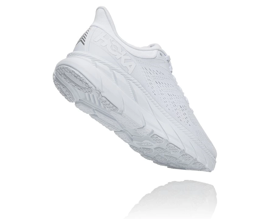 White Women's Hoka Clifton 7 Walking Shoes | 6974518-TM